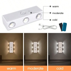 1pc 6-Head Cat-Eye LED Cabinet <b>Light</b> With <b>Motion</b> <b>Sensor</b> Lamp LED <b>Motion</b> <b>Sensor</b> <b>Light</b> - Product Image 4