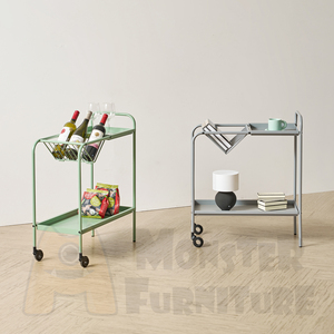 Rolling Cart Metal <b>Trolley</b> Cart <b>with</b> <b>Wheels</b> Mobile <b>Kitchen</b> Serving Cart Wine Rack Book Storage Cart Tempered Glass Top - Product Image 5
