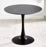 Table Ronde Personnalisée en MDF, Design Tulipe Nordique Moderne, Vente Chaude, Vente en Gros Usine