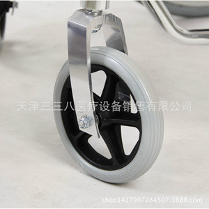 Front <b>Small</b> <b>Wheels</b> 6 Inch Solid Rubber Tire Swivel <b>Wheel</b> For Manual Wheelchair - Product Image 2