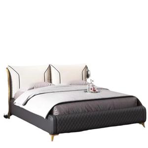 Cama doble de diseño italiano Cama de <span class=keywords><strong>matrimonio</strong></span> China Cama doble de diseño italiano - Product Image 1