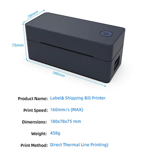 เครื่องพิมพ์ฉลากพกพาแบบตั้งโต๊ะ POS-9260 <span class=keywords><strong>ราคา</strong></span>โรงงาน สำหรับพิมพ์ใบนำส่งสินค้า ขนาด <span class=keywords><strong>4x6</strong></span> นิ้ว แบบถ่ายโอนความร้อน พิมพ์บาร์โค้ดได้ - Product Image 3