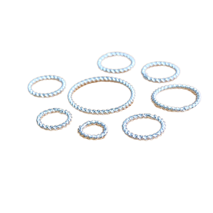 ลดราคา! แหวนวงกลมเงินแท้ 925 ยี่ห้อ YM รุ่น MZ14-005 ป้องกันการหมอง สำหรับทำเครื่องประดับผู้หญิง - Product Image 1