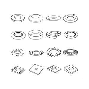 Metalen Platte Ring Voor Boltsrblack Split Veer Vierkant Slot Behoud Platte Wasmachine Custom Ringen Bevestigingsmiddelen Fabriek