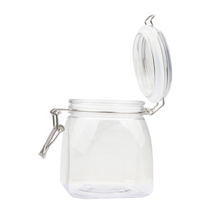 Contenedor de Almacenamiento Transparente de PET Ligero de 500 ml con Cierre de Alambre Metálico para Granos y Alimentos Secos - Product Image 2