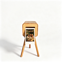 Support d'imprimante photo portable robuste en bois à prix de gros, trépied réglable en hauteur, étanche pour appareil photo et smartphone