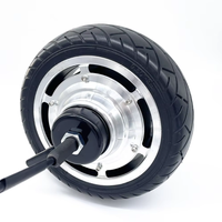 Motor Hub DC Brushless Geared 24/48V 350W 9,5 Inci dengan Poros Tunggal untuk Robot, Kursi Roda, Dll.