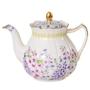 Ensemble de théière en céramique de style français, tasse à café et soucoupe, ensemble de luxe pour le thé de l'après-midi - Product Image 1