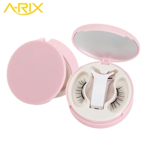 Kit de cils magnétiques réutilisables sans colle A-RIX Quantum avec applicateur, étui rose, marque privée, vente en gros - Product Image 3