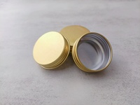Offre Spéciale 15ml Mini Conteneur en Aluminium Cosmétique Or Vide Rond En Aluminium Boîte En Métal (NAL03)