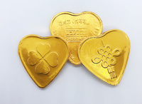 Envoltorio de Chocolate Personalizado con Moneda de Oro, Papel de Aluminio, Paquete de Chocolate en Oferta