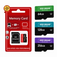 Kartu SD Mini Kelas 10 Logo Kustom 32GB/64GB/128GB/256GB/512GB U1/U3 Kapasitas Tinggi untuk Ponsel/DVR/Kamera/GPS