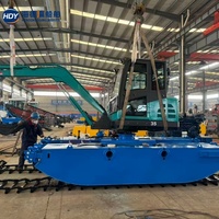 Draga Anfibia Profesional Multipropósito para Obras Portuarias, Dragas Anfibias Industriales Multipropósito para Sitios en África
