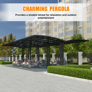 ODM OEM Carports Cadre <span class=keywords><strong>en</strong></span> alliage d'<span class=keywords><strong>aluminium</strong></span> <span class=keywords><strong>Garage</strong></span> Protection UV Protection contre le vent Pluie Auvents - Product Image 5