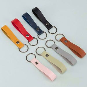 Custom Logo Promotion Fashion Business Gift <b>Leather</b> Key Chain Car Key Strap Waist Wallet KeyChains Keyrings PU <b>Leather</b> <b>Keychain</b> - Product Image 3