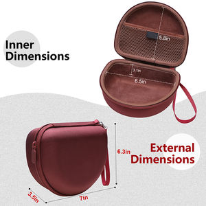 Venta al por mayor EVA bolsa de almacenamiento de auriculares carcasa dura en la oreja Bluetooth estuche para auriculares personalizado EVA caso - Product Image 5