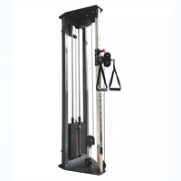 Équipement de fitness commercial : Machine à tirer vers le haut (Lat Pulldown) avec pile de poids et système de poulie pour appareil d'entraînement fonctionnel