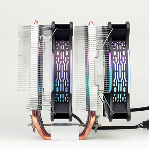 Disipador de <span class=keywords><strong>calor</strong></span> CPU Cooler RGB LED dissipateur thermique nouveau 6 tuyaux universel Intel AMD PC <span class=keywords><strong>ventilateur</strong></span> de refroidissement pour ordinateur de bureau - Product Image 4