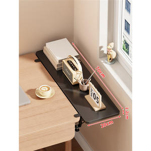 Tablero de extensión de escritorio de <span class=keywords><strong>madera</strong></span> sin perforación, expansor de huecos, reposamanos mágico para escritorio de computadora, tablero plegable y ampliable - Product Image 6