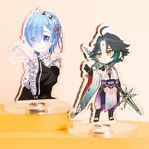 Ornements de bureau personnalisés en acrylique transparent rotatifs, personnages de dessins animés humanoïdes, cadeaux promotionnels - Product Image 3