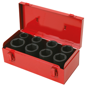 Jeu de douilles à impact profond 8 pièces de 3/4 pouces, carrées et hexagonales, avec finition chromée pour les projets de bricolage, support OEM personnalisable - Product Image 1