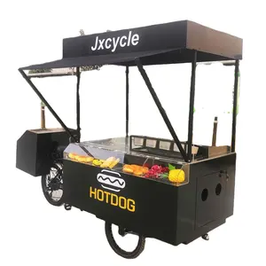 Electric Mobile Hot Dog Tricycle Hot Dog Bike With Grill And Fryer Food Truck