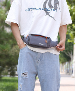 กระเป๋าคาดเอวแฟชั่น unisex พร้อมซิปปิด กระเป๋าคาดสะโพกพกพาสะดวก สกรีนโลโก้ได้ กระเป๋าโยคะขนาดเล็กสำหรับออกกำลังกาย - Product Image 5