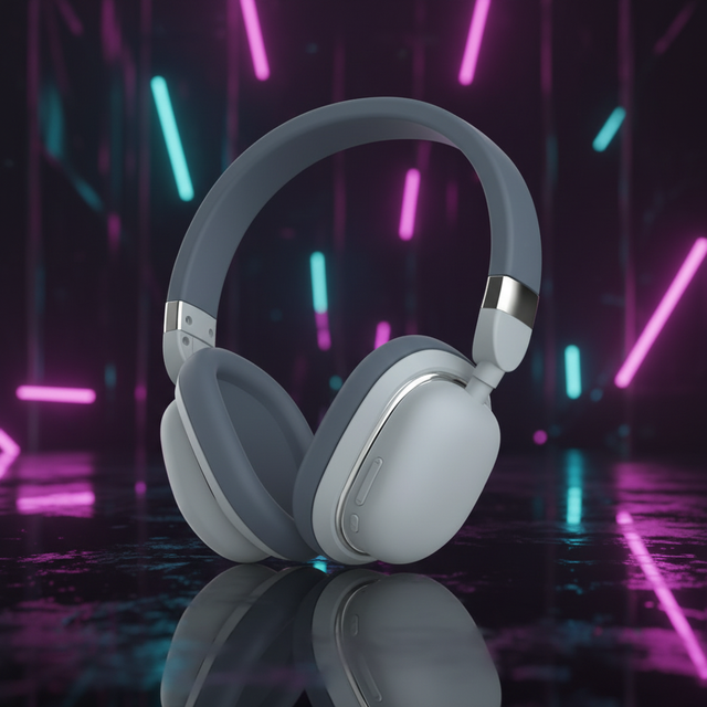 ANC Active Noise Cancelling Over-Ear for 5.3 Wireless Headphones RGB LED Lighting Touch Control IPX-6 Waterproof DJ Sports