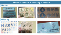 Etiquetas Adhesivas Personalizadas con Logotipo en Relieve 3D, Impermeables, con Textura Mate, para Cajas, Sellos, Velas, Manualidades, Marcos de Fotos
