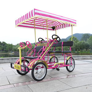 Bicicletta Elettrica Surrey <span class=keywords><strong>a</strong></span> <span class=keywords><strong>4</strong></span> <span class=keywords><strong>Ruote</strong></span> per <span class=keywords><strong>4</strong></span> Persone, 1000W, Monoposto, con Sedili in Pelle e 20 Velocità, Disponibile in Vari Colori - Product Image 6