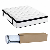 Matelas de lit d'hôtel King Queen Full Size en mousse et ressorts ensachés, matelas hybride à ressorts, fourni par l'usine
