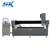 Prix usine 3 en 1 3d Portique Type Grand Format Cnc Salle De Bains Porte Verre Peinture Led Miroir Fibre Laser Imprimante Machine De Marquage