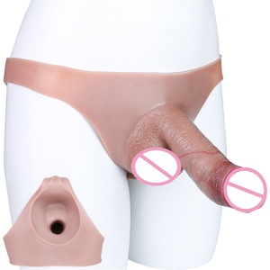 FAAK Ultra Elastic Harness Strap on <b>Dildo</b> Transgender Clothing Adult Toys with 6 Inch Realistic Hollow Penis Pants Wholesale - Product Image 1