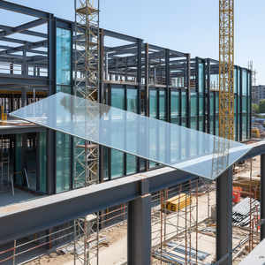 Panneau en verre trempé de 31,5 pouces de long x 9,8 pouces de large pour balustrades et rampes d'accès, application de construction - Product Image 2