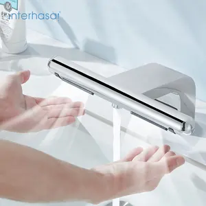 Air tap hand dryer 2 in 1 automatic brass high speed jet hand dryers commercial for toilet with HEPA filter A3871