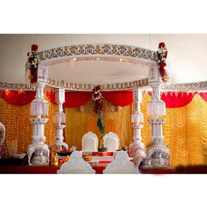 Mariage indien Pilier Ganehsa Mandap Belle fibre de cristal Mandap Cristal traditionnel Ganesha Mandap Australie - Product Image 1