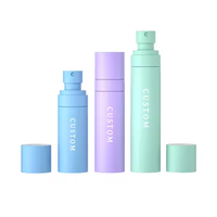 Personnalisé 60ml/100ml PET cosmétique soins de la peau visage brouillard pompe de pulvérisation bouteilles en plastique coloré vide parfum eau soins de la peau sérum