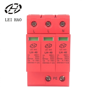 Meilleures ventes - Parafoudre 385V AC 3P 40kA Imax T2 SPD - Dispositifs de <span class=keywords><strong>protection</strong></span> contre les surtensions DC - <span class=keywords><strong>Protection</strong></span> des infrastructures - Certifié CE - Product Image 1