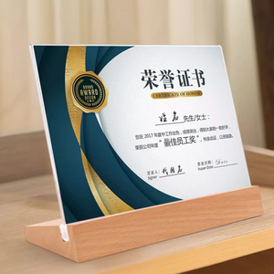 Tùy chỉnh quảng cáo Acrylic menu thức ăn nhanh Menu hiển thị mỏng khách sạn A3/A4 Gỗ cơ sở nhà hàng Áp phích đứng - Product Image 4