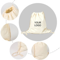Bolsa de Lona con Cordón Ajustable, Convertible en Mochila, Personalizable, para Viajes, Compras, Uso Diario y Actividades al Aire Libre