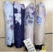 ร่มพับสามตอน Snica 8 ซี่โครง โพลีเอสเตอร์ เปิดปิดด้วยมือ ลายดอกไม้ ป้องกันฝนและแสงแดด เหมาะสำหรับการเดินทาง - Product Image 3