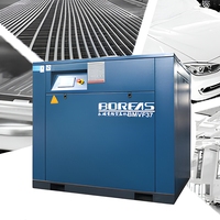 Compresseur d'air à vis électrique VSD stationnaire lubrifié Kaishan BMVF 37 kW, 6,5 bar~9 bar, avec moteur et cœur PLC, faible consommation d'énergie