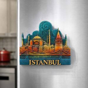 Magnete per Frigorifero 3D Creativo in Resina Personalizzata, <span class=keywords><strong>Souvenir</strong></span> di Istanbul <span class=keywords><strong>Turchia</strong></span> con la Moschea Ayasofya-i Kebir Cami-i Serifi - Product Image 2