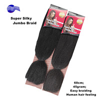 Harga Murah, Rambut Jumbo Braid Super Halus 60cm, 45g, No. 1 Penjualan, Rambut Jumbo Braid Halus
