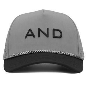 Casquette de golf personnalisée grise pour homme, imperméable, broderie 3D, casquette de baseball pour sports de plein air, perforée, haute performance, Gorras - Product Image 1