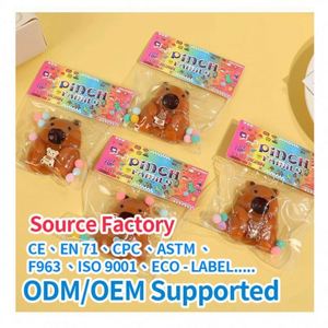 2025 Limited Edition Capybara <b>Squishy</b> Mochi Toys Set Eco-friendly TPR Stress Relief Sensory Fidget Play Taba Lapka Squeeze Toys - Product Image 6