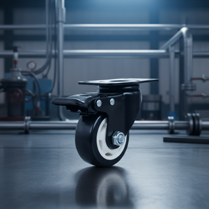 Modernes Design 3-Zoll 75mm Mittelschwere PP-Rollen mit Flachplattenmontage aus Kunststoff für Industrielle Anwendungen - Product Image 4