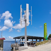 Générateur éolien à axe vertical de type H de 30 kW, petit système d'éolienne avec un diamètre de rotor de 7,5 m et une sortie 220/380 V