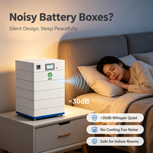 Armoire de stockage d'énergie à batterie LiFePO4 WHE avec refroidissement par air, RS485, silencieuse (<30dB) pour intérieur, hybride/hors réseau - Product Image 1