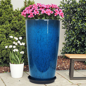 <span class=keywords><strong>Maceta</strong></span> Grande <span class=keywords><strong>de</strong></span> Plástico Tipo Cerámica <span class=keywords><strong>de</strong></span> Gran Capacidad para Plantas <span class=keywords><strong>de</strong></span> Interior con Patrón <span class=keywords><strong>de</strong></span> Bambú y Carey - Product Image 2